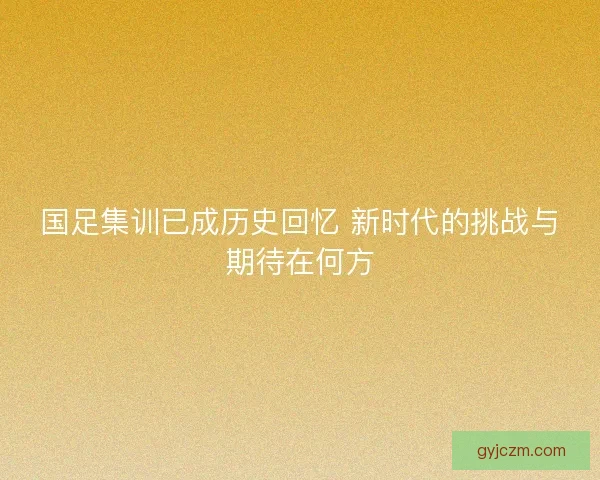 国足集训已成历史回忆 新时代的挑战与期待在何方